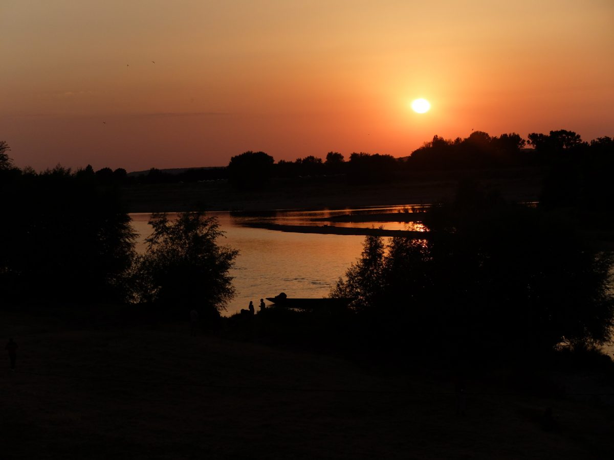 Coucher de soleil sur la Loire